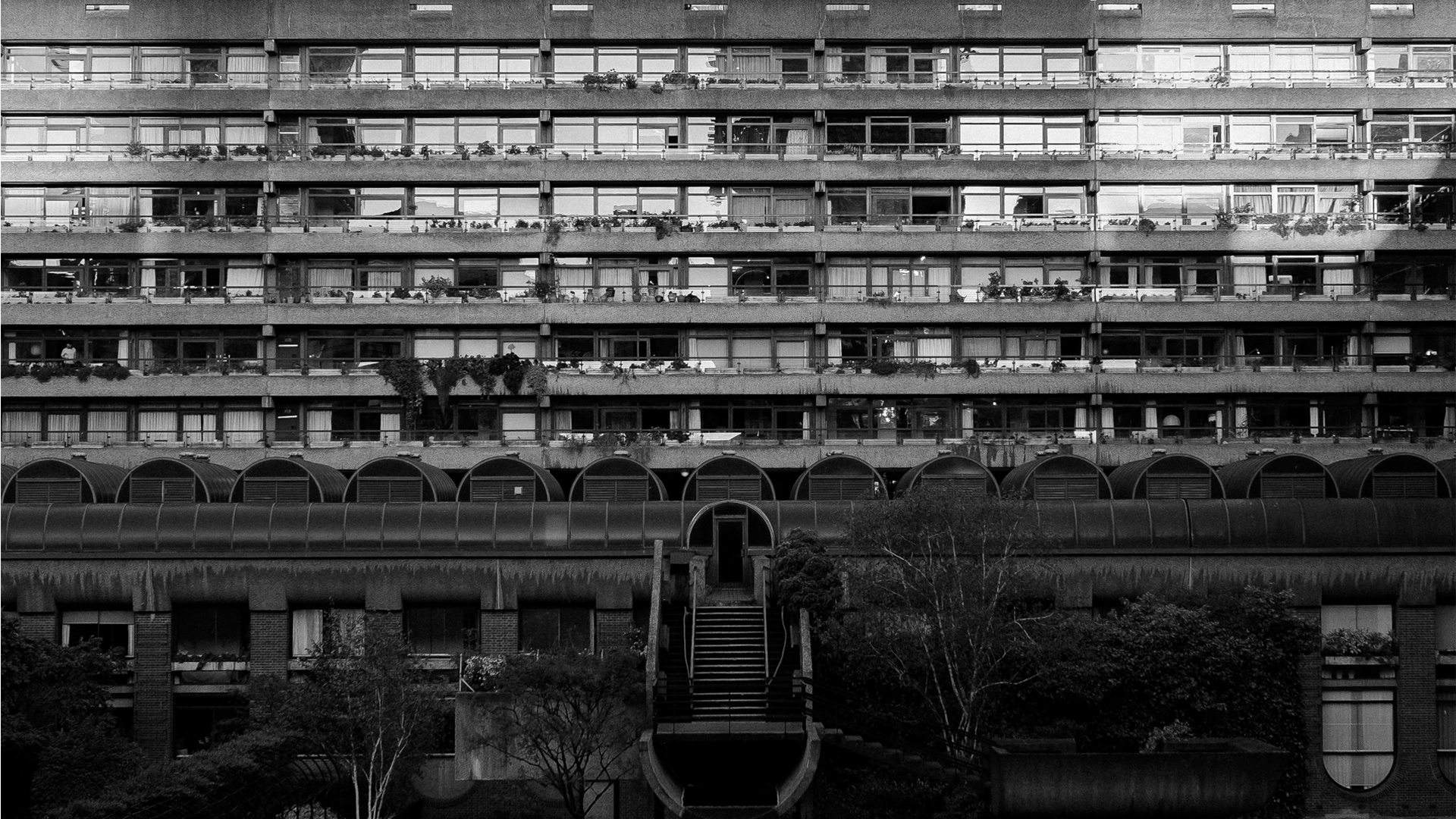 A brutalist estate in London