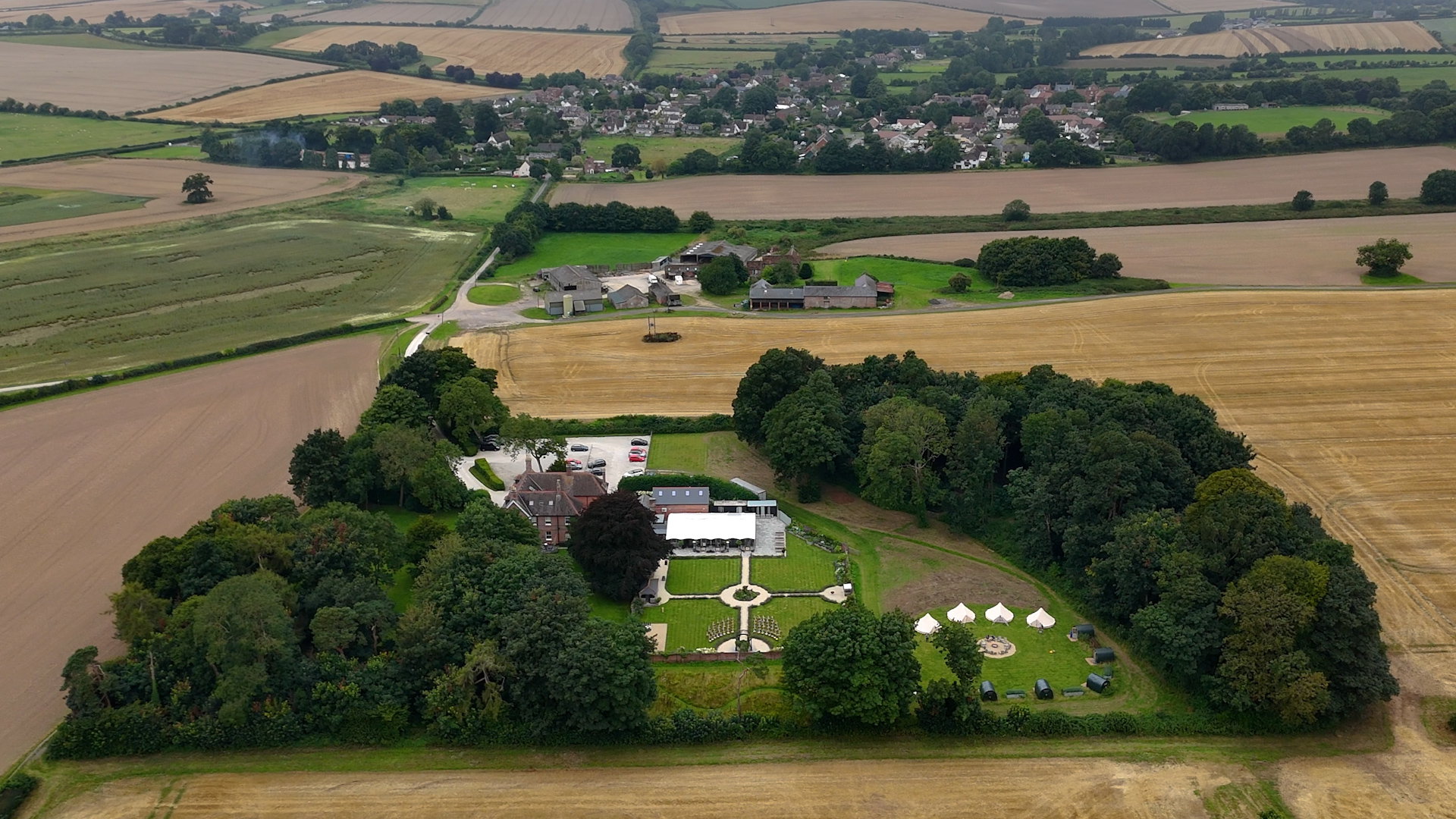 A glamping wedding in the New Forest